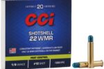 CCI SHOTSHELL PEST CONTROL 22WMR 1/8OZ #12 SHOT 1000FPS AMMO 20RDS