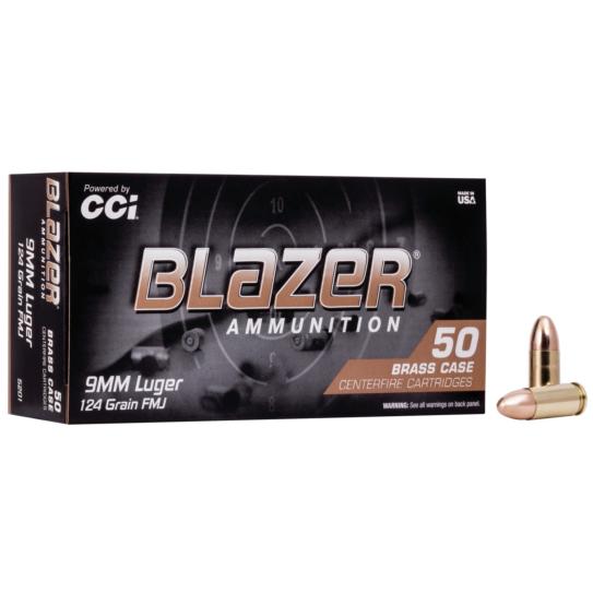 CCI 9MM 124GR BLAZER AMMO 50CT