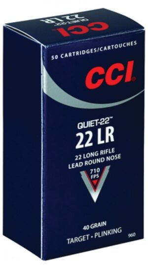 CCI QUIET SUBSONIC 22LR 40GR 710FPS AMMO 50RDS