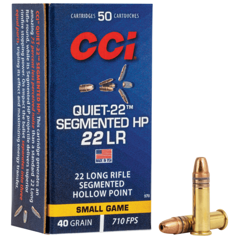 CCI QUIET SEGMENTED 22LR 40GR 710FPS AMMO 50RDS