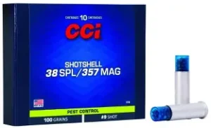 CCI SHOTSHELL PEST CONTROL 38 SPL/357 MAG 100GR #9 SHOT 10RDS