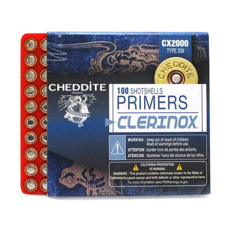 CHEDDITE 209 SHOTSHELL PRIMERS 100CT CHEDDITE 209 PRIMER-100ct