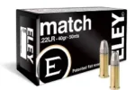ELEY MATCH 22LR 40GR AMMO 50RDS