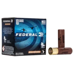FEDERAL SPEED SHOK STEEL 10GA 3.5" 1450FPS 1.5OZ #2 AMMO 25RDS