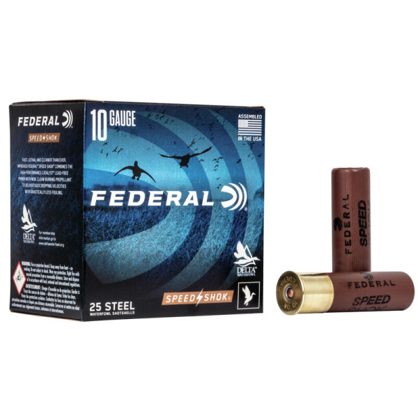 FEDERAL SPEED SHOK STEEL 10GA 3.5" 1450FPS 1.5OZ #BB AMMO 25RDS