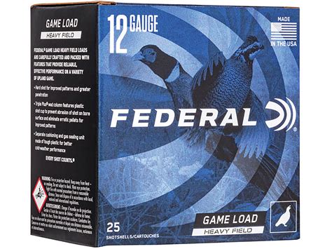 FEDERAL 12GA GAME LOAD 2-3:4 1255 #4 SHOT FEDERAL 12GA GAME LOAD 2-3/4 1255 #4 SHOT