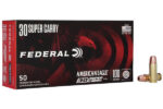 FEDERAL AMERICAN EAGLE 30 SUPER CARRY 100GR FMJ AMMO 50RDS
