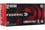 FEDERAL AMERICAN EAGLE 32 H&R MAG 85GR JSP AMMO 50RDS