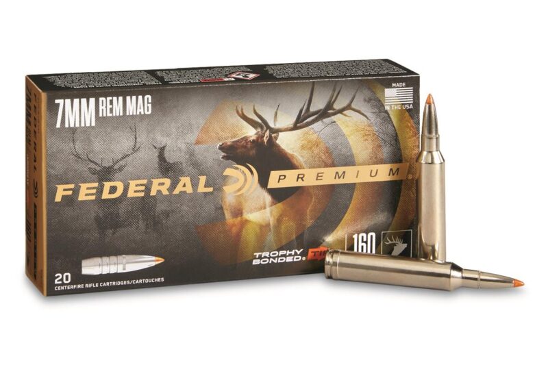 FEDERAL 7MM REM MAG 160gr TBT FEDERAL PREMIUM TROPHY BONDED 7MM REMINGTON 160GR AMMO 20RDS