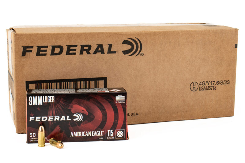 FEDERAL 9MM LUGER 115GR FMJ AMMO 1,000CT FEDERAL 9MM LUGER 115GR FMJ AMMO 1,000CT