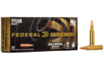 FEDERAL AMMO 223 GOLD MEDAL BERGER 73GR OPEN TIP MATCH