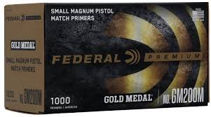 FEDERAL GOLD MEDAL MATCH SMALL PISTOL MAGNUM PRIMERS 1000CT