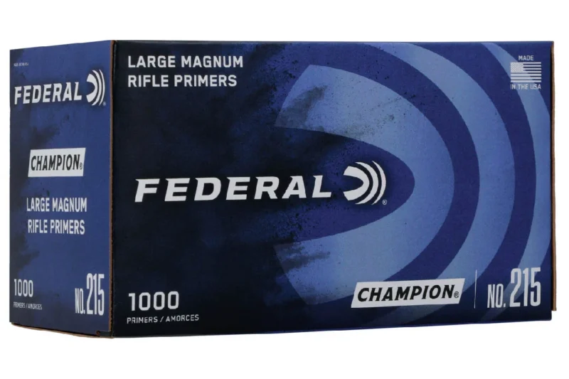 FEDERAL LARGE MAGNUM RIFLE PRIMERS 1000CT FEDERAL LARGE MAGNUM RIFLE PRIMERS 1000CT