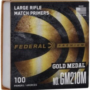 FEDERAL LARGE RIFLE MATCH PRIMERS 100CT