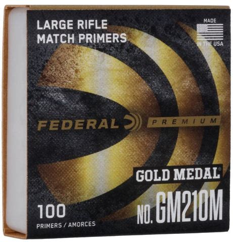 FEDERAL LARGE RIFLE MATCH PRIMERS 100CT