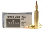 FEDERAL POWER-SHOK 223 REM 64GR SP 20RD