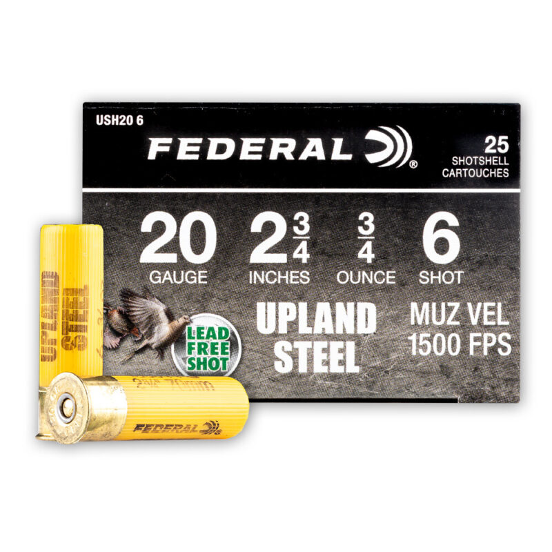 FEDERAL UPLAND 20GA 2.75" 78OZ #6 1500FPS