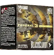 FEDERAL BLACK CLOUD 12GA 3.5" 1500FPS #4 AMMO 25RDS