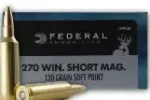 FEDERAL POWER SHOK 270WSM 130GR SP AMMO 20RDS