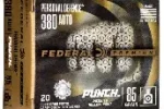 FEDERAL PUNCH 380 ACP 85GR JHP AMMO 20RDS