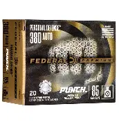 FEDERAL PUNCH 380 ACP 85GR JHP AMMO 20RDS