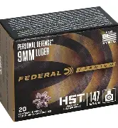 FEDERAL 9MM HST 147GR JHP