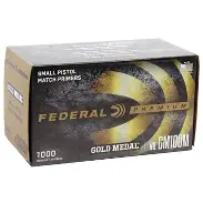 FEDERAL GOLD MATCH SMALL PISTOL MATCH PRIMERS 1000CT