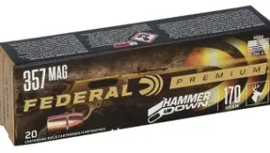 FEDERAL HAMMER DOWN 357 MAG 170GR JSP AMMO 20RDS