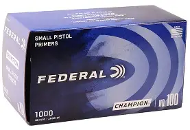 FEDERAL NO.1001M SMALL PISTOL MATCH PRIMERS 1000CT