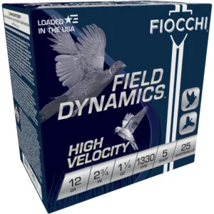 FIOCCHI FIELD DYNAMICS 12GA 2.75" 1330FPS 1-1/4OZ #5 AMMO 25RDS