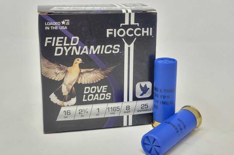 FIOCCHI FIELD DYNAMICS 16GA 2.75" 1165FPS 1OZ #8 AMMO 25RDS