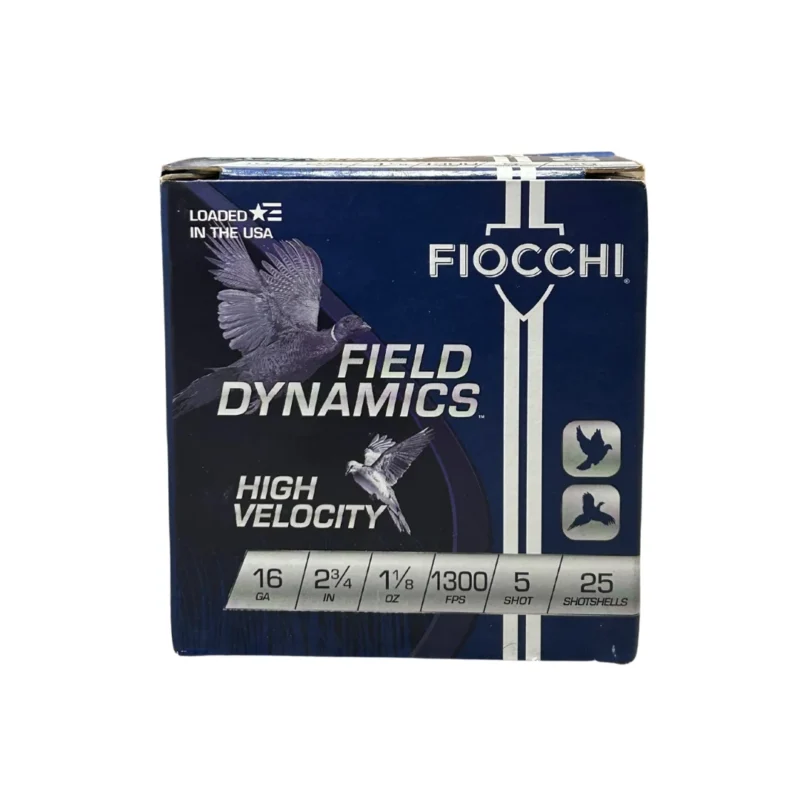 FIOCCHI FIELD DYNAMICS 16GA 2.75" 1300FPS 1-1/8OZ #5 AMMO 25RDS