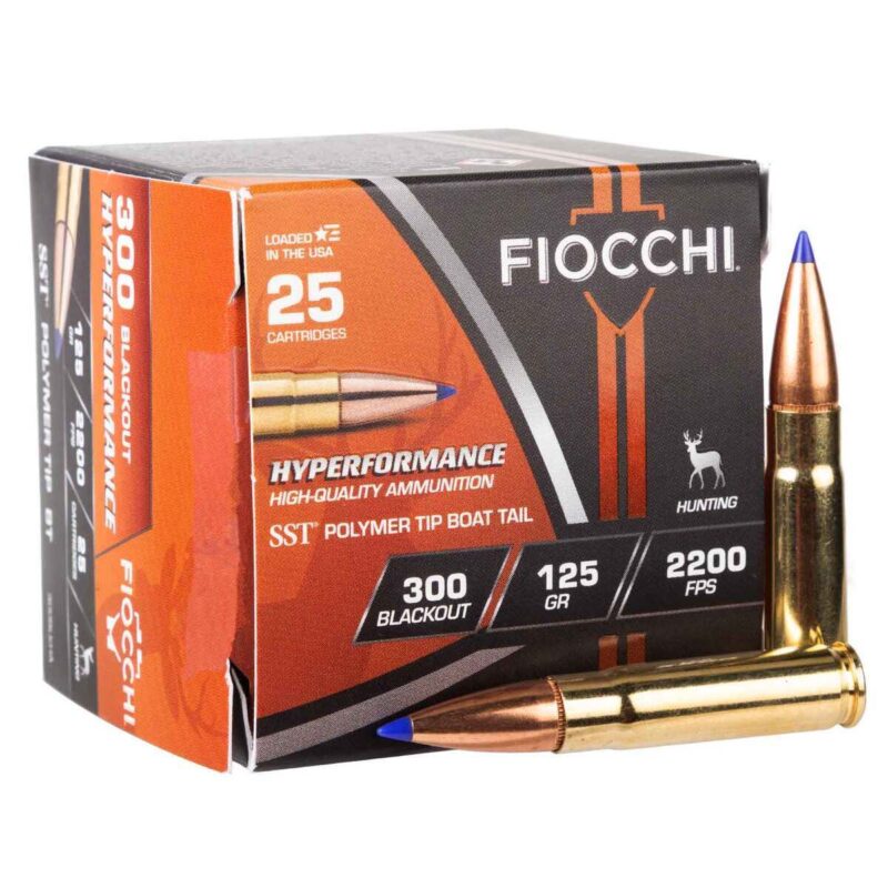 FIOCCHI 300 BLACKOUT 125GR SST AMMO 25RDS