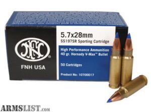 FN 5.7X28MM 40GR VMAX AMMO 50RDS