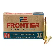 FRONTIER 5.56 NATO 68GR BTHP AMMO 20RDS