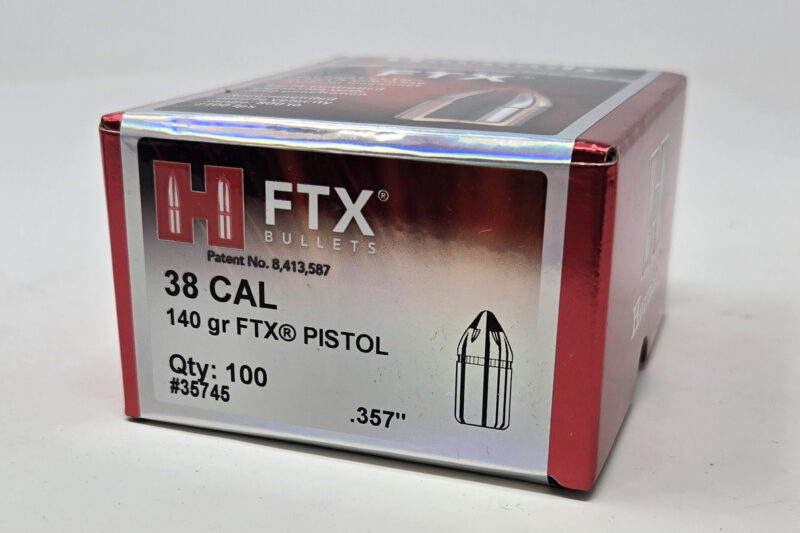 H35745__43938 HORNADY 38 CAL (.357") 140gr FTX BULLETS 100CT
