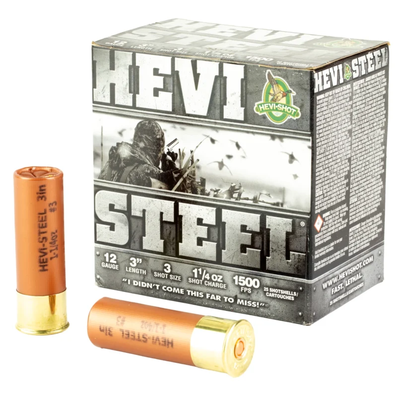 HEVI-SHOT 12GA HEVI STEEL 3" 1.25 #4