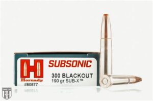 HORNADY SUBSONIC 300 BLACKOUT 190GR SUB-X AMMO 20RDS