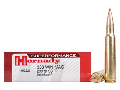 HORNADY 338 WIN MAG 200GR SST SUPERFORMANCE HORNADY SUPERFORMANCE 338 WINCHESTER 200GR SST AMMO 20RDS