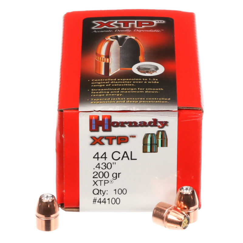 HORNADY 44CAL (.430") 200gr XTP BULLETS 100CT