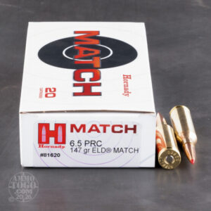 HORNADY MATCH 6.5 PRC 147GR ELD MATCH AMMO 20RDS