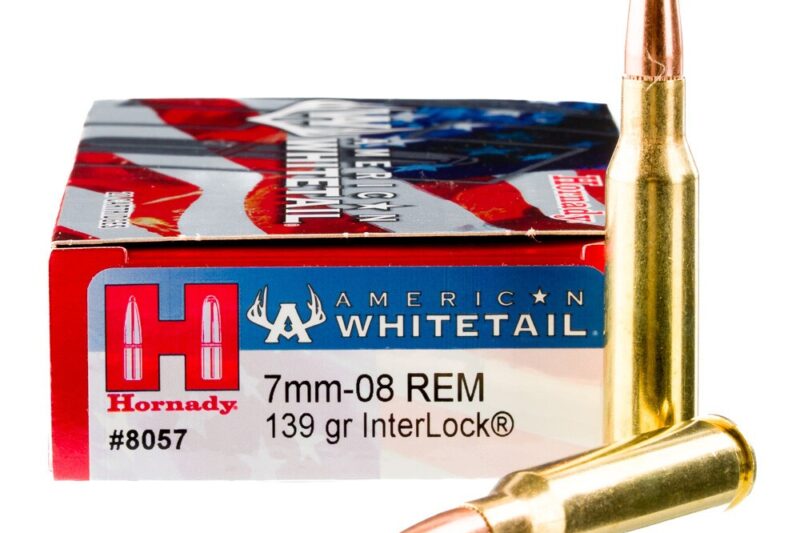 HORNADY AMERICAN WHITETAIL 7MM-08 139GR SP AMMO 20RDS