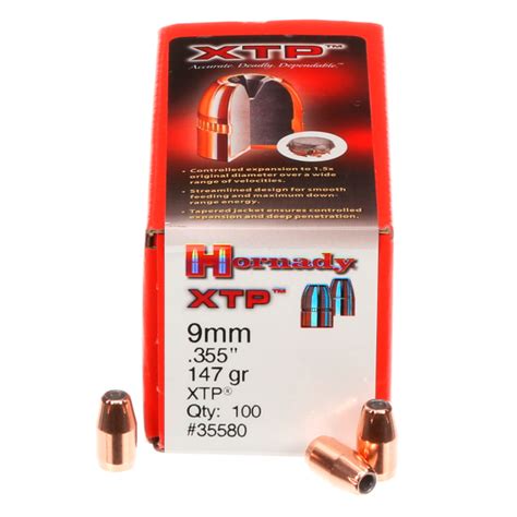HORNADY 9MM (.355) 147GR FMJRN BULLETS 200CT HORNADY 9MM (.355") 147GR FMJRN BULLETS 200CT