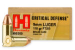 HORNADY CRITICAL DEFENSE 9MM 115GR FTX AMMO 25RDS