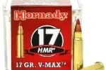 HORNADY 17 HMR 17gr VMAX AMMO 50RDS