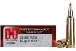 HORNADY SUPERFORMANCE 22-250 50GR VMAX AMMO 20RDS