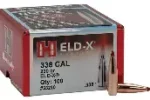 HORNADY 338 (.338") 230GR ELD-X BULLETS 100CT
