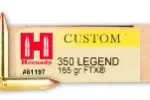 HORNADY CUSTOM 350 LEGEND 165GR FTX AMMO 20RDS