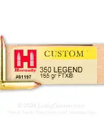 HORNADY CUSTOM 350 LEGEND 165GR FTX AMMO 20RDS