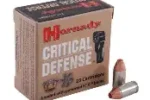 HORNADY CRITICAL DEFENSE 380 ACP 90GR FTX AMMO 25RDS